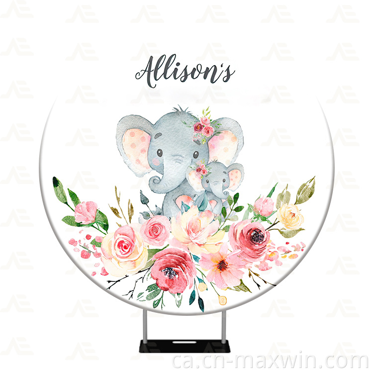 Trocallop rodó Round Backdrop